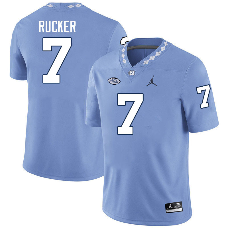 #7 Kaimon Rucker North Carolina Tar Heels Jerseys,Apparels,Uniforms Stitched-Carolina Blue